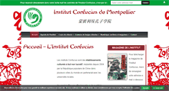 Desktop Screenshot of institut-confucius-montpellier.org